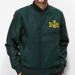Deathworld Varsity Green Jacket